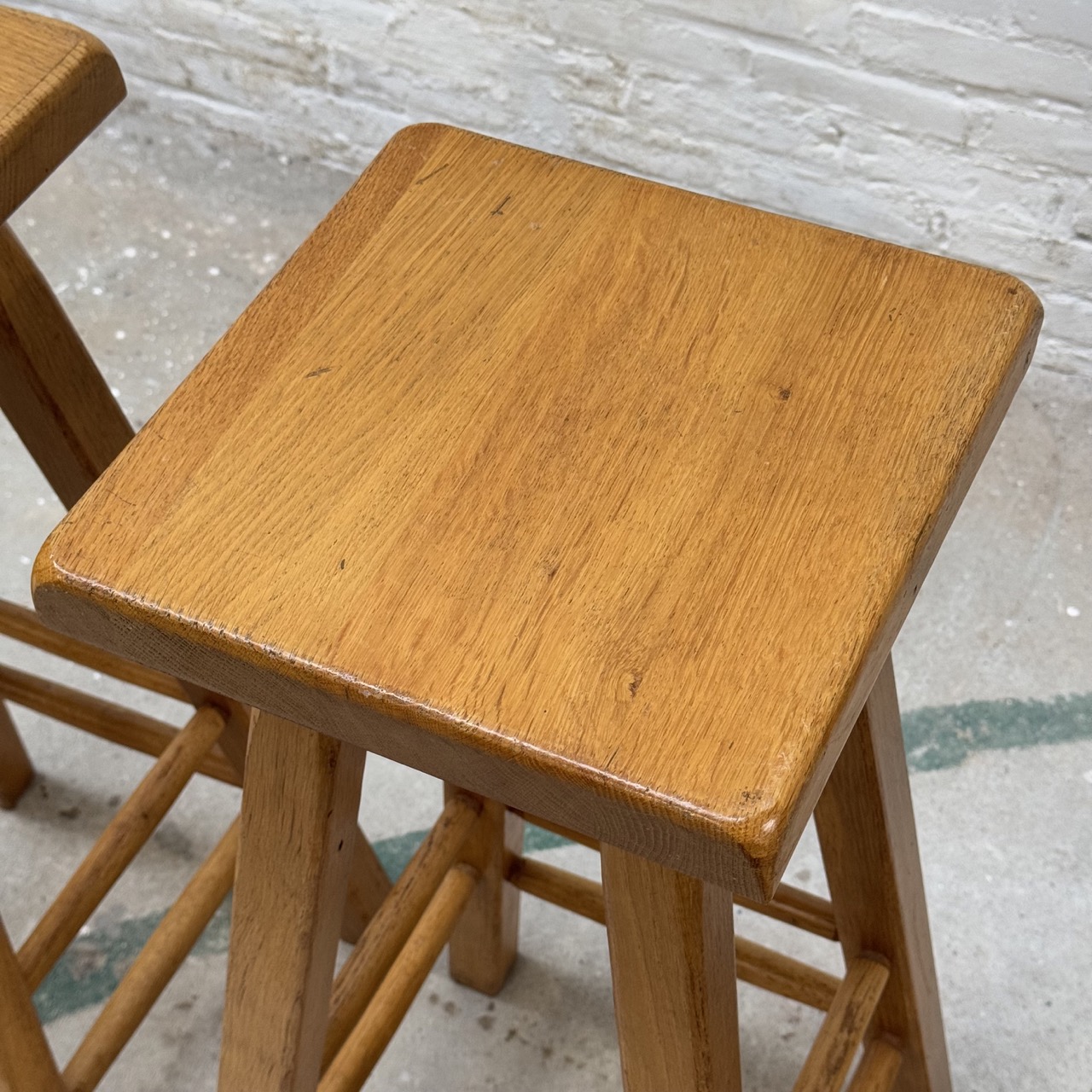 Vintage Barstools Oak