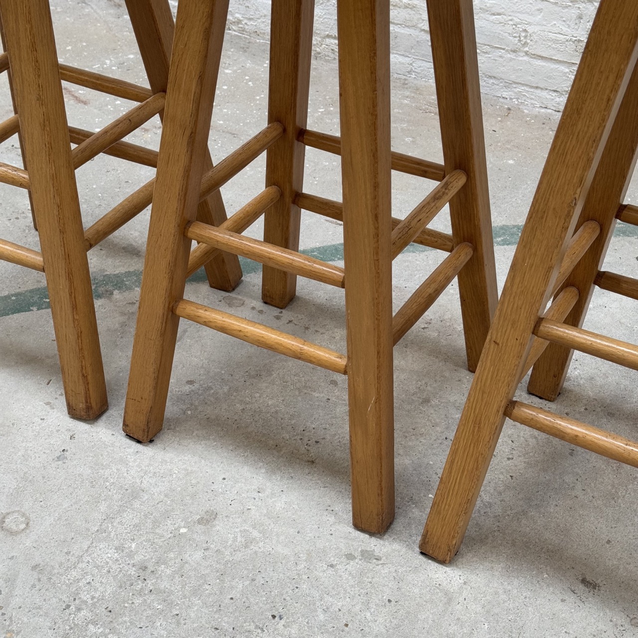 Vintage Barstools Oak