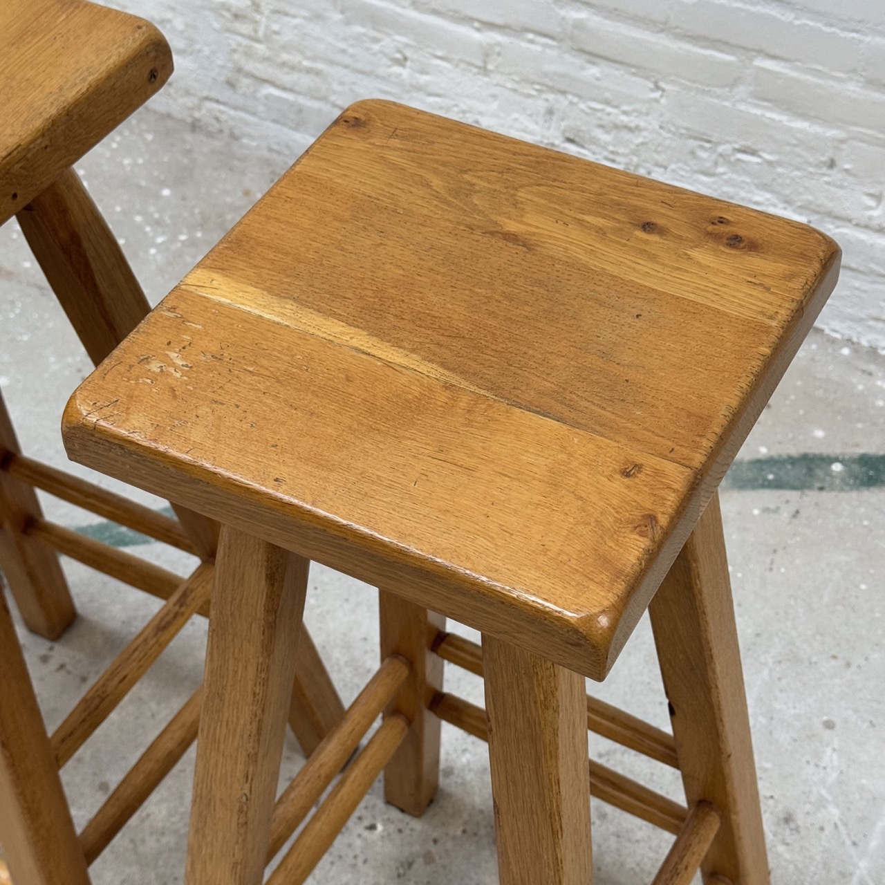 Vintage Barstools Oak