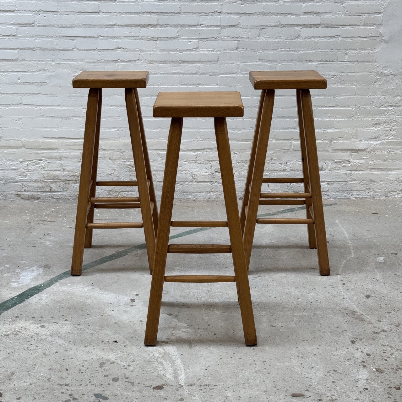 Vintage Barstools Oak